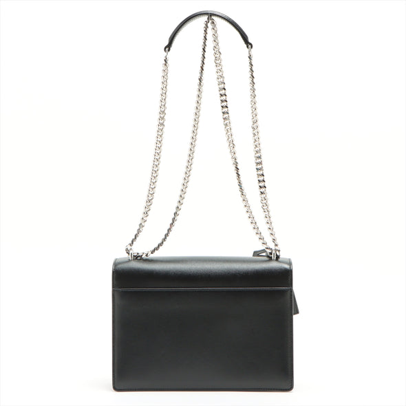 Saint Laurent Black Smooth Calfskin Leather Sunset Medium Chain Bag [Clearance Sale]