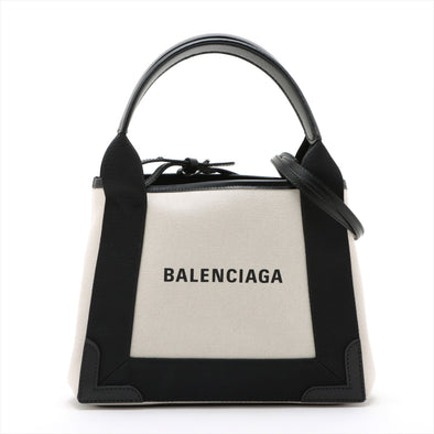 Balenciaga Black / White Navy Cabas XS [Clearance Sale]
