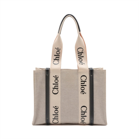 Chloe Black/ Beige Woody Medium Tote Bag [Clearance Sale]