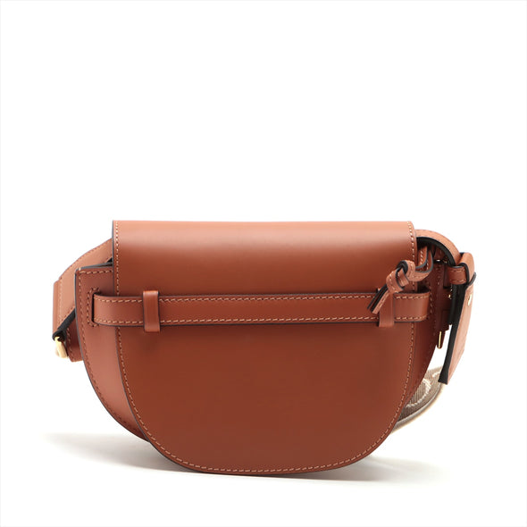 Loewe Tan Leather Mini Gate Dual Bag [Clearance Sale]