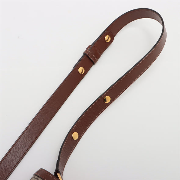 Gucci Brown GG Supreme Horsebit 1955 Shoulder Bag [Clearance Sale]