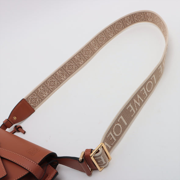 Loewe Tan Leather Mini Gate Dual Bag [Clearance Sale]