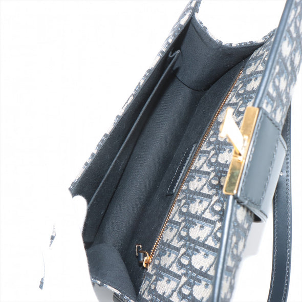 Christian Dior Blue Dior Oblique Jacquard 30 Montaigne Bag [Clearance Sale]