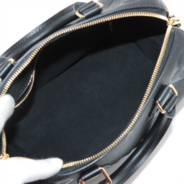 Louis Vuitton Noir Monogram Empreinte Leather Speedy Bandouliere 25 [Clearance Sale]