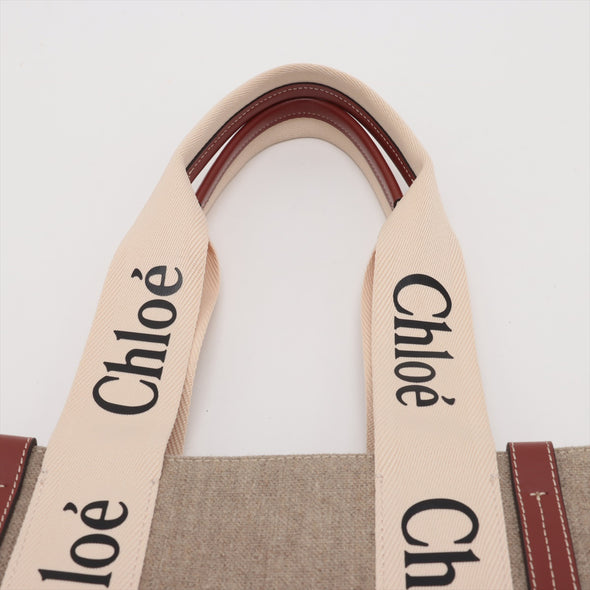 Chloe Brown/ Beige Woody Medium Tote Bag [Clearance Sale]