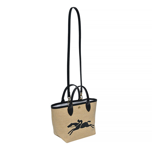 Black Le Panier Pliage Small Basket Bag