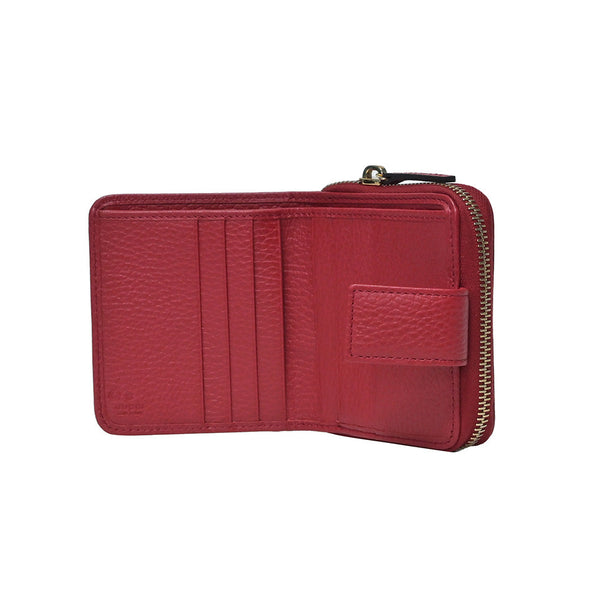 Red GG Canvas Compact Wallet - 3