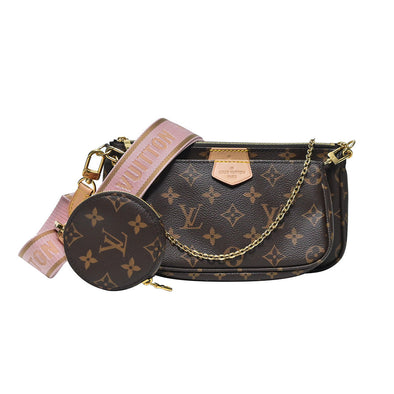 Rose Clair Monogram Canvas Multi Pochette - 4 (Rented Out)