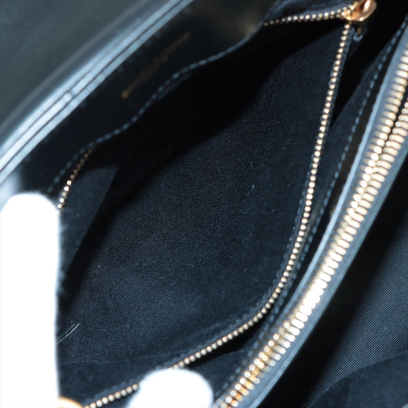 Saint Laurent Black Quilted Leather Loulou Medium Shoulder Bag [Clearance Sale]