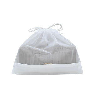 White Sheer Fabric Wallet Dustbag
