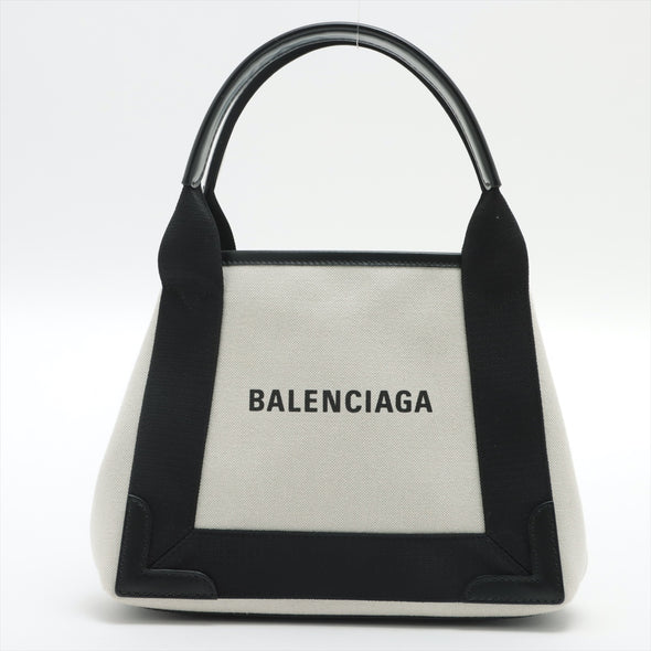 Balenciaga Black / White XS Navy Tote Bag [Clearance Sale]