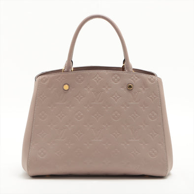 Louis Vuitton Beige Monogram Empreinte Leather Montaigne MM [Clearance Sale]