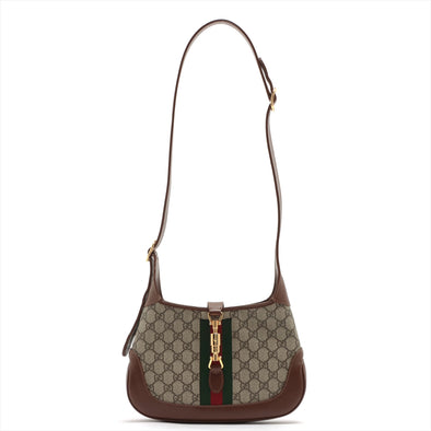 Gucci Brown GG Supreme Jackie 1961 Small Shoulder Bag [Clearance Sale]