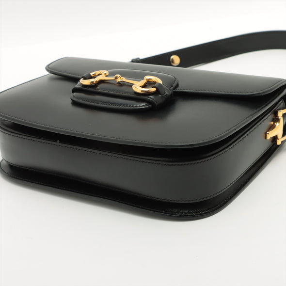 Gucci Black Leather Horsebit 1955 Shoulder Bag [Clearance Sale]