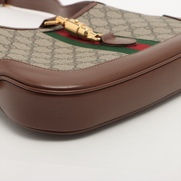 Gucci Brown GG Supreme Jackie 1961 Small Shoulder Bag [Clearance Sale]