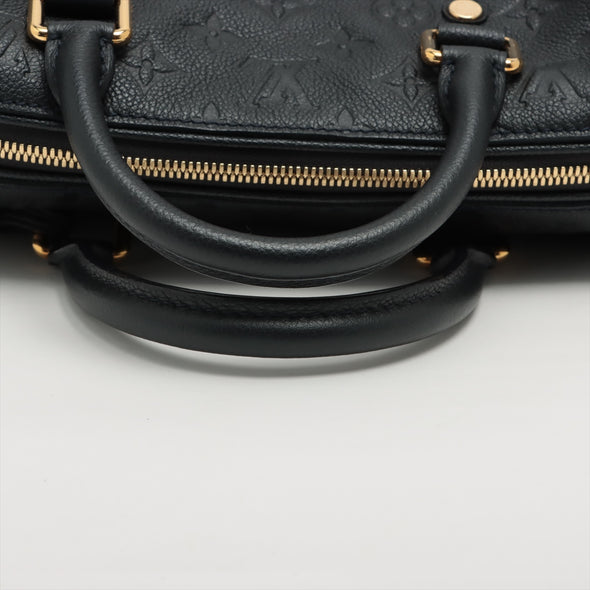 Louis Vuitton Noir Monogram Empreinte Leather Speedy Bandouliere 25 [Clearance Sale]