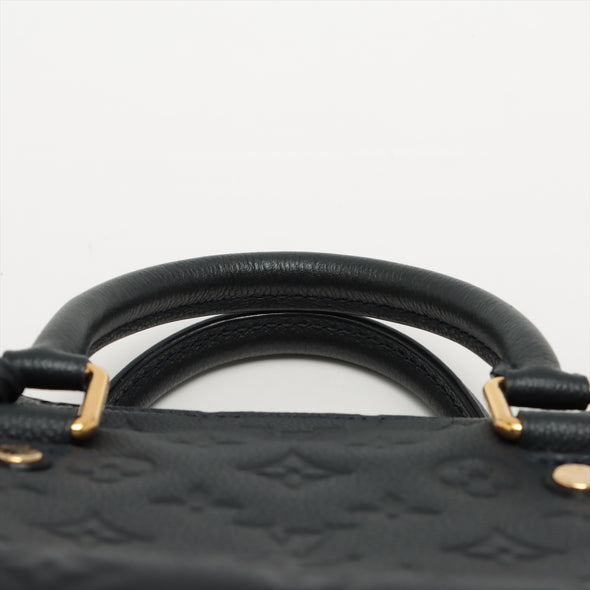 Louis Vuitton Noir Monogram Empreinte Leather Speedy Bandouliere 25 [Clearance Sale]