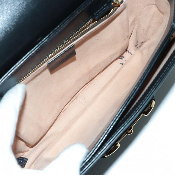 Gucci Black Leather Horsebit 1955 Shoulder Bag [Clearance Sale]