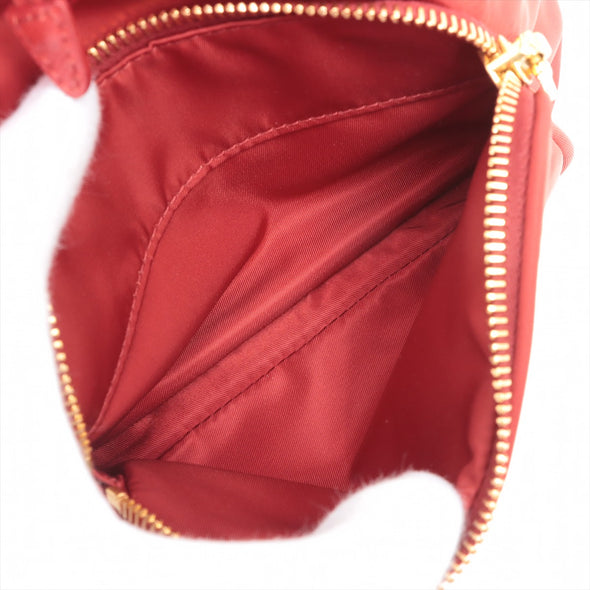 Prada Red Duet Re-Nylon Bucket Bag [Clearance Sale]