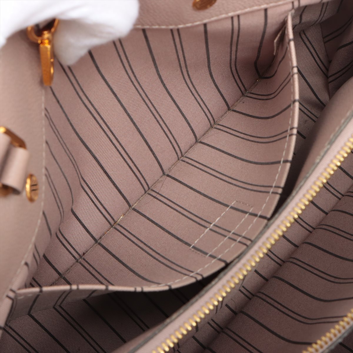 Louis Vuitton Aurore Monogram Empreinte Leather Montaigne MM Bag at 1stDibs