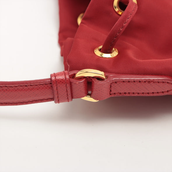 Prada Red Duet Re-Nylon Bucket Bag [Clearance Sale]