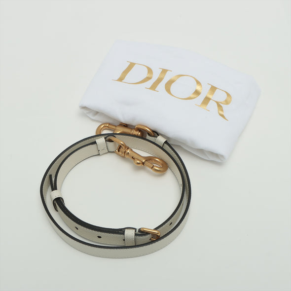 Christian Dior Latte Grained Calfskin Leather Saddle Bag [Clearance Sale]