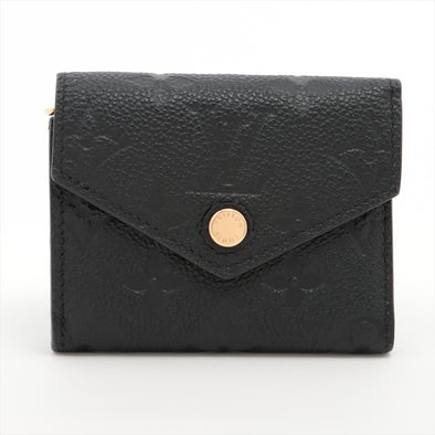 Louis Vuitton Noir Monogram Empreinte Leather Zoe Wallet [Clearance Sale]