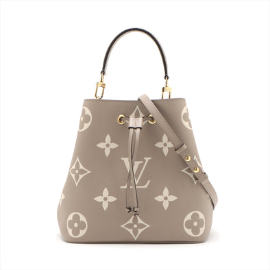 Louis Vuitton Tourterelle Bicolor Monogram Empreinte Leather NeoNoe MM [4-Month Instalment Plan]
