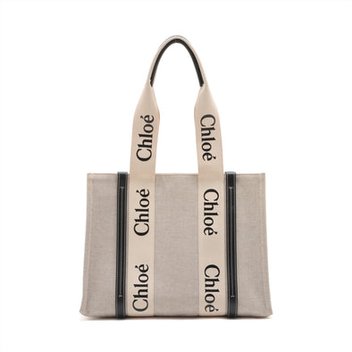 Chloe Black/ Beige Woody Medium Tote Bag [Clearance Sale]