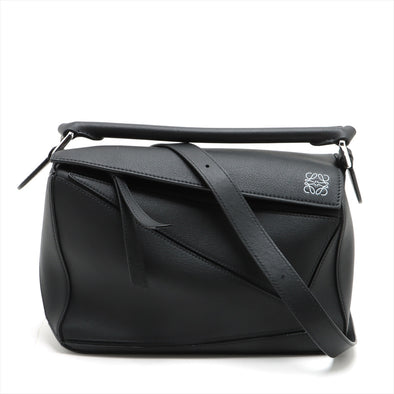 Loewe Black Leather Small Puzzle Bag [Clearance Sale]