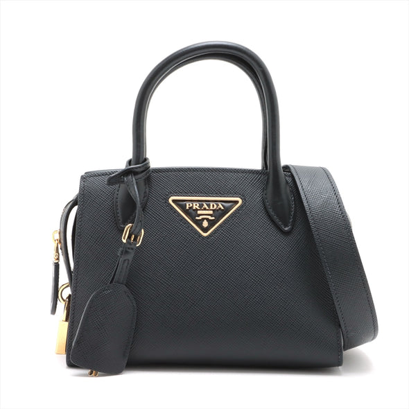 Prada Nero Saffiano Leather Small Kristen Bag [Clearance Sale]