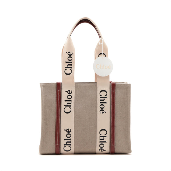 Chloe Brown/ Beige Woody Medium Tote Bag [Clearance Sale]