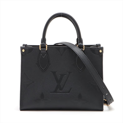 Louis Vuitton Noir Monogram Empreinte Leather OnTheGo PM [Clearance Sale]