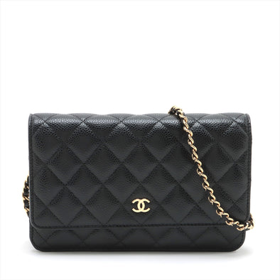 Chanel Classic Caviar Calfskin Wallet On Chain [Clearance Sale]