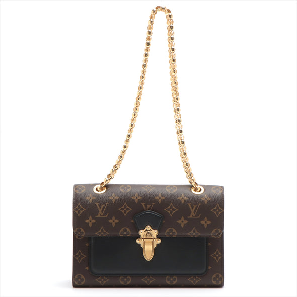 Louis Vuitton Noir Monogram Victoire Chain Shoulder Bag [Clearance Sale]