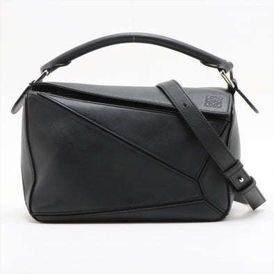 Loewe Black Leather Small Puzzle Bag [Clearance Sale]