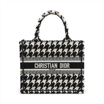 Christian Dior Black X White Canvas Small Book Tote [Clearance Sale]