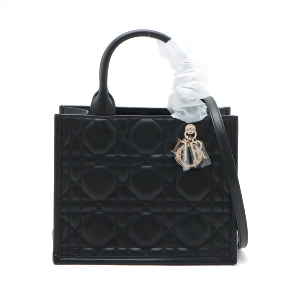 Christian Dior Black Leather Small Book Tote [Clearance Sale]