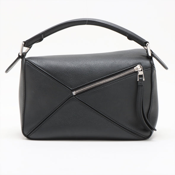 Loewe Black Leather Small Puzzle Bag [Clearance Sale]