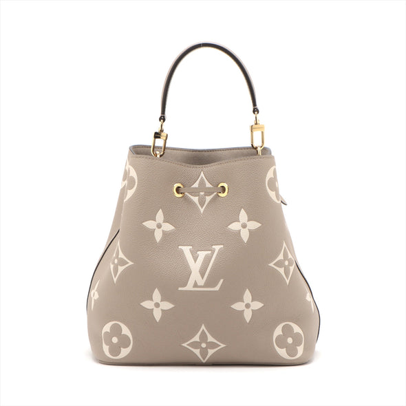 Louis Vuitton Tourterelle Bicolor Monogram Empreinte Leather NeoNoe MM [4-Month Instalment Plan]
