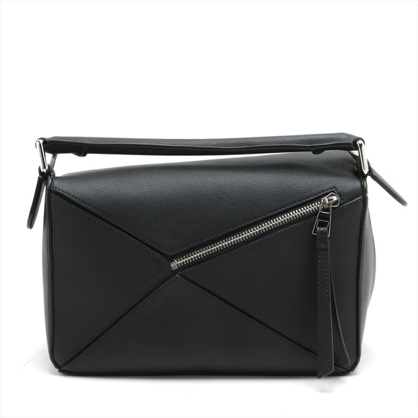 Loewe Black Leather Small Puzzle Bag [Clearance Sale]