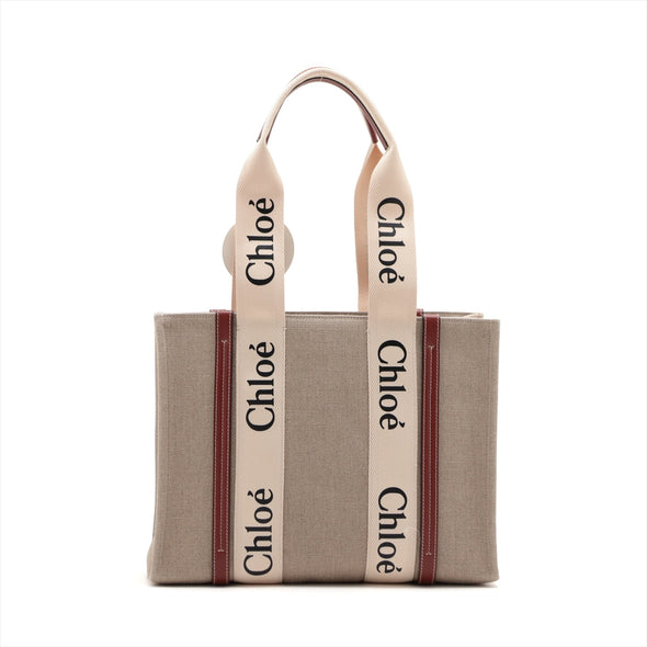 Chloe Brown/ Beige Woody Medium Tote Bag [Clearance Sale]