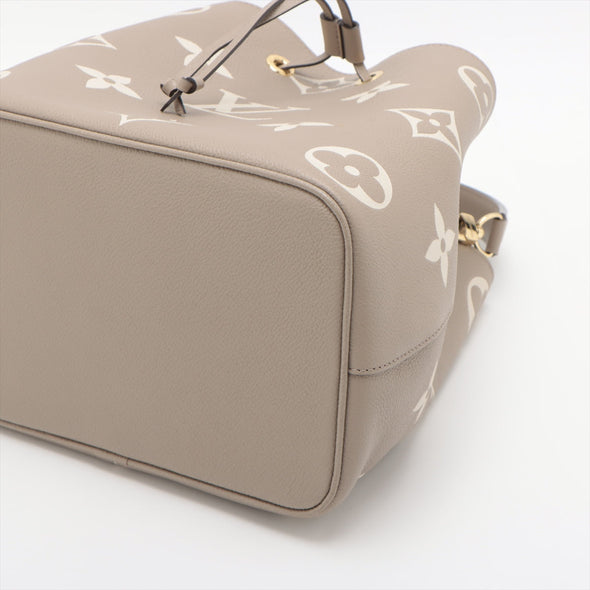 Louis Vuitton Tourterelle Bicolor Monogram Empreinte Leather NeoNoe MM [4-Month Instalment Plan]