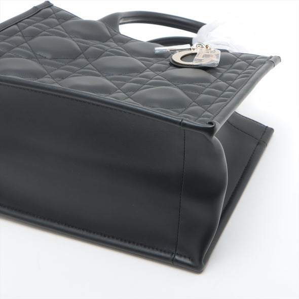 Christian Dior Black Leather Small Book Tote [Clearance Sale]