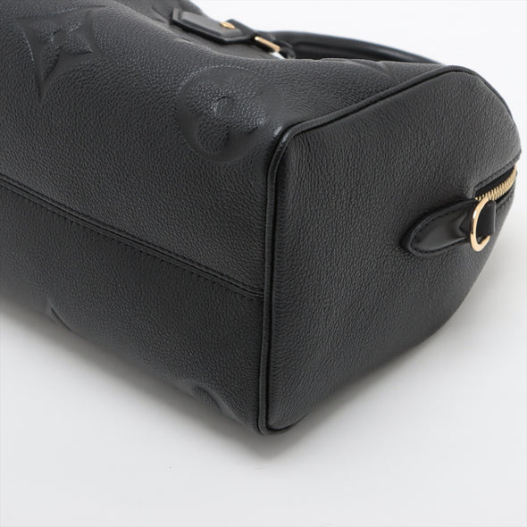 Louis Vuitton Noir Monogram Empreinte Leather Speedy Bandouliere 25 [Clearance Sale]