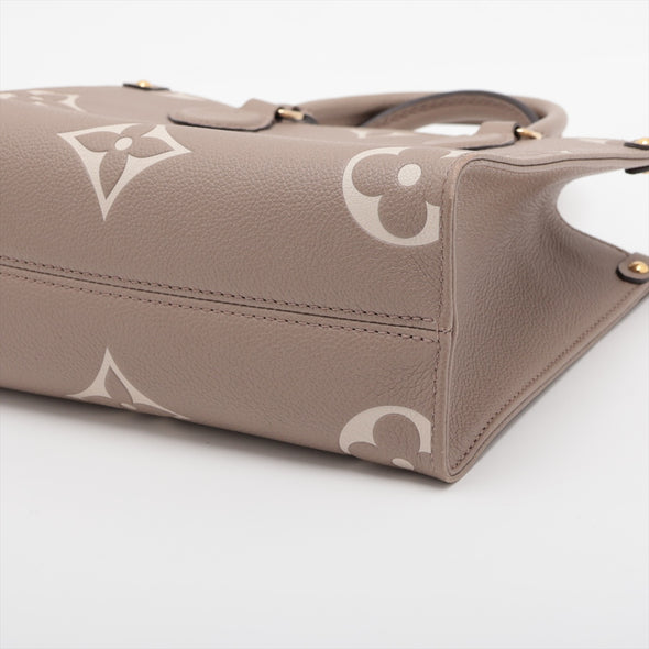 Louis Vuitton Tourterelle Bicolor Monogram Empreinte Leather OnTheGo PM [Clearance Sale]