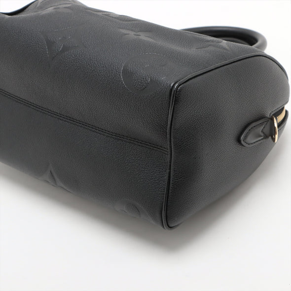 Louis Vuitton Noir Monogram Empreinte Leather Speedy Bandouliere 25 [Clearance Sale]