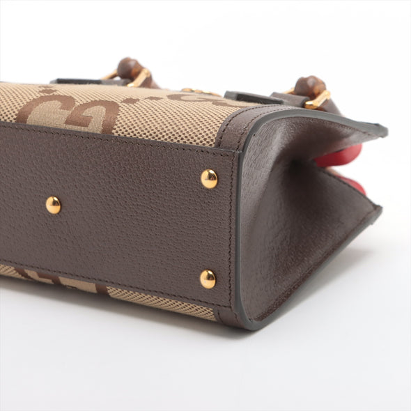 Gucci Brown Jumbo GG Diana Mini Tote Bag [Clearance Sale]