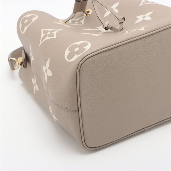 Louis Vuitton Tourterelle Bicolor Monogram Empreinte Leather NeoNoe MM [4-Month Instalment Plan]