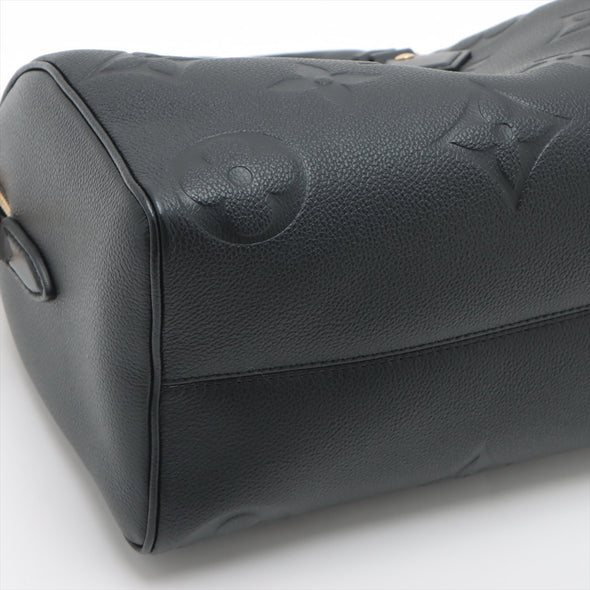 Louis Vuitton Noir Monogram Empreinte Leather Speedy bandouliere 25 [Clearance Sale]